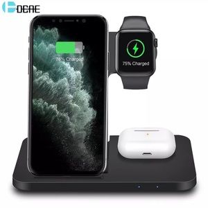 Fast Wireless Charger Dock Station for any iPhone, Apple Watch, AirPods